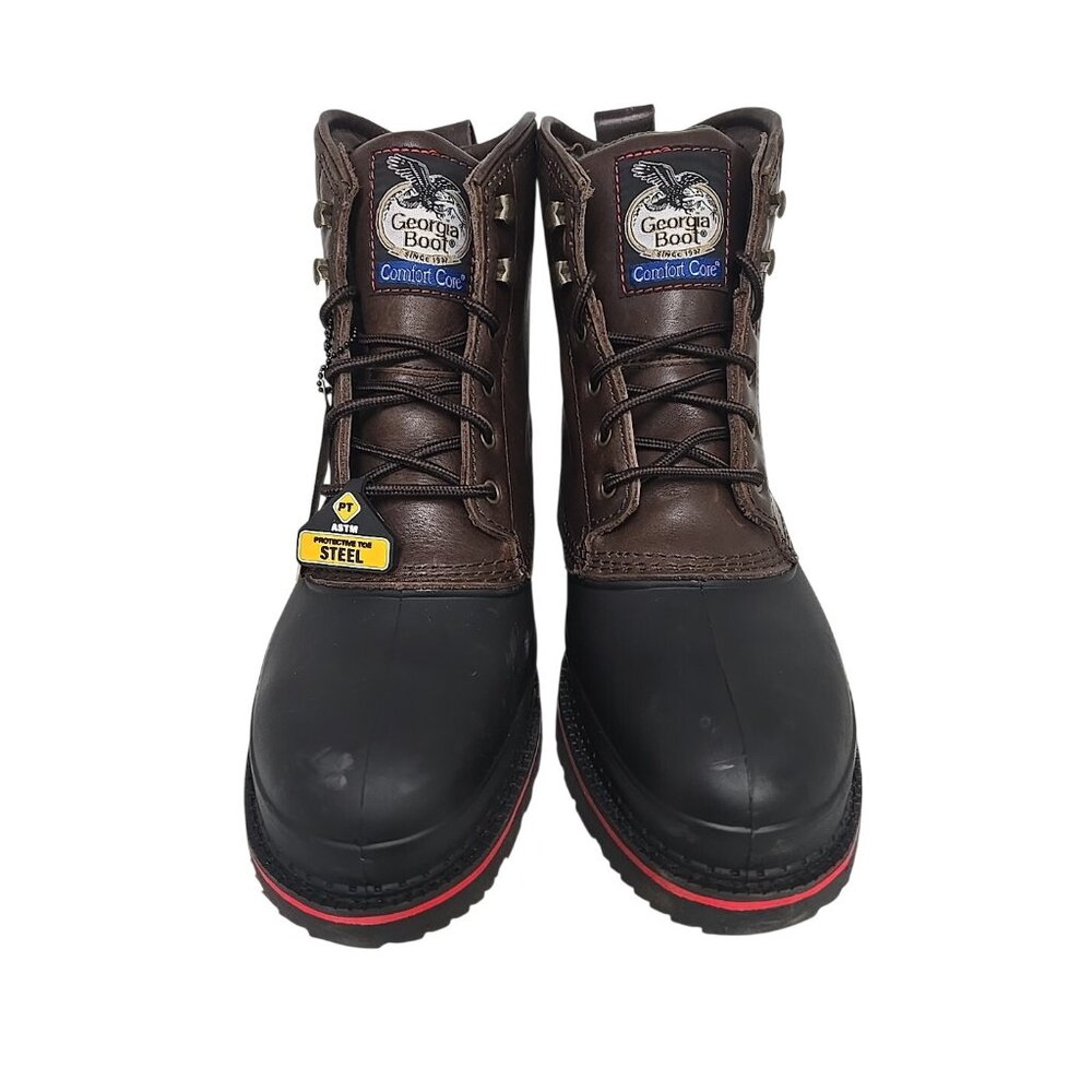 Georgia Boot Men's Muddog G6633 6" Waterproof Steel Toe Work Boot Chocolate 10M - Picture 5 of 8